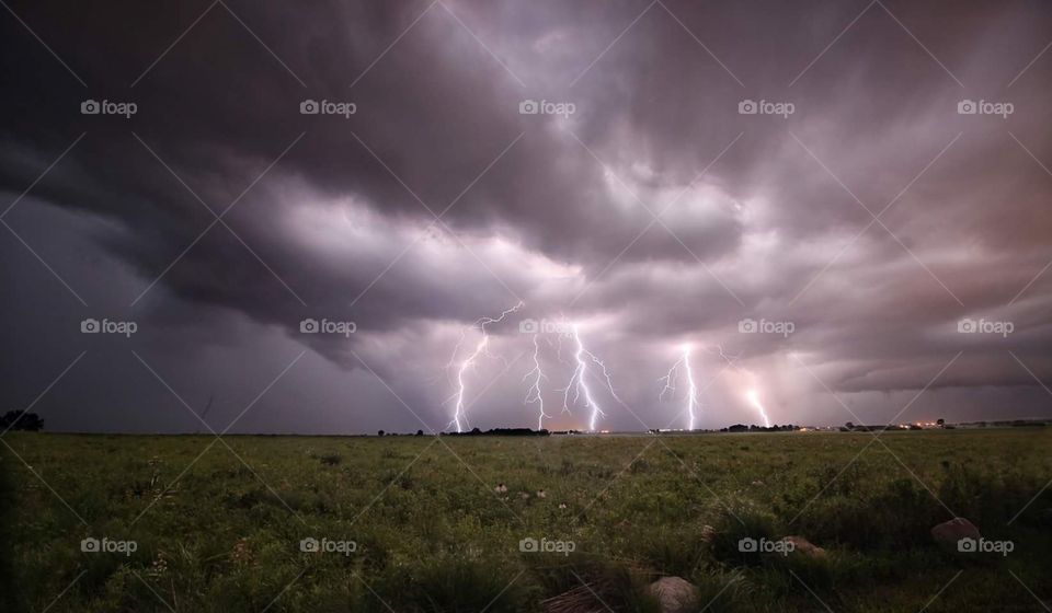 Lightning on the prairie