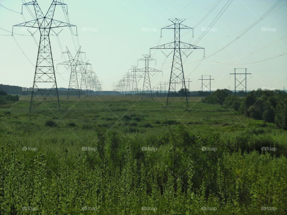 I can see for miles. This is a view of the electric passage between Graham and Ft. Worth Texas