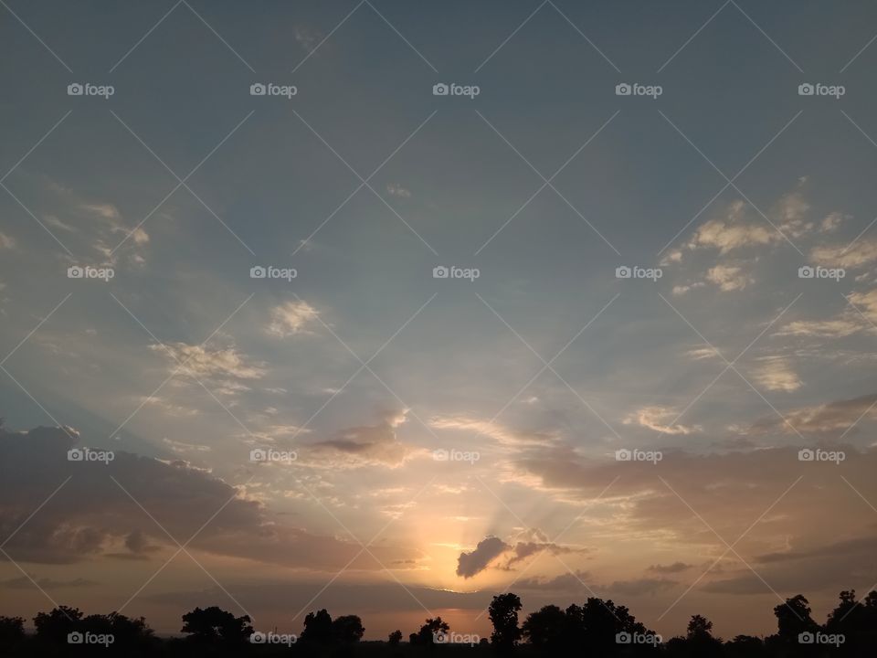 sun set image
