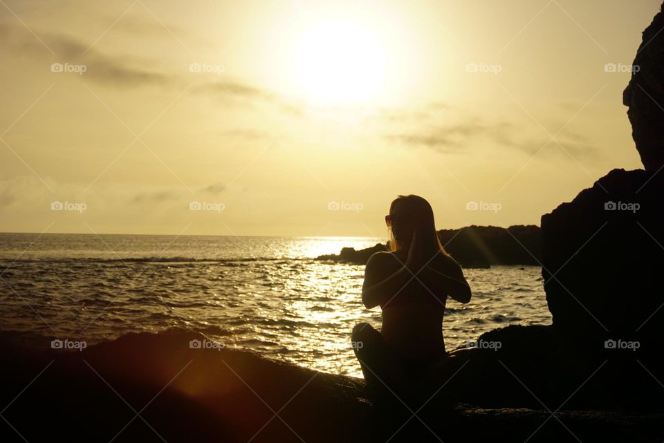 Sunrise#sea#human#silhouette