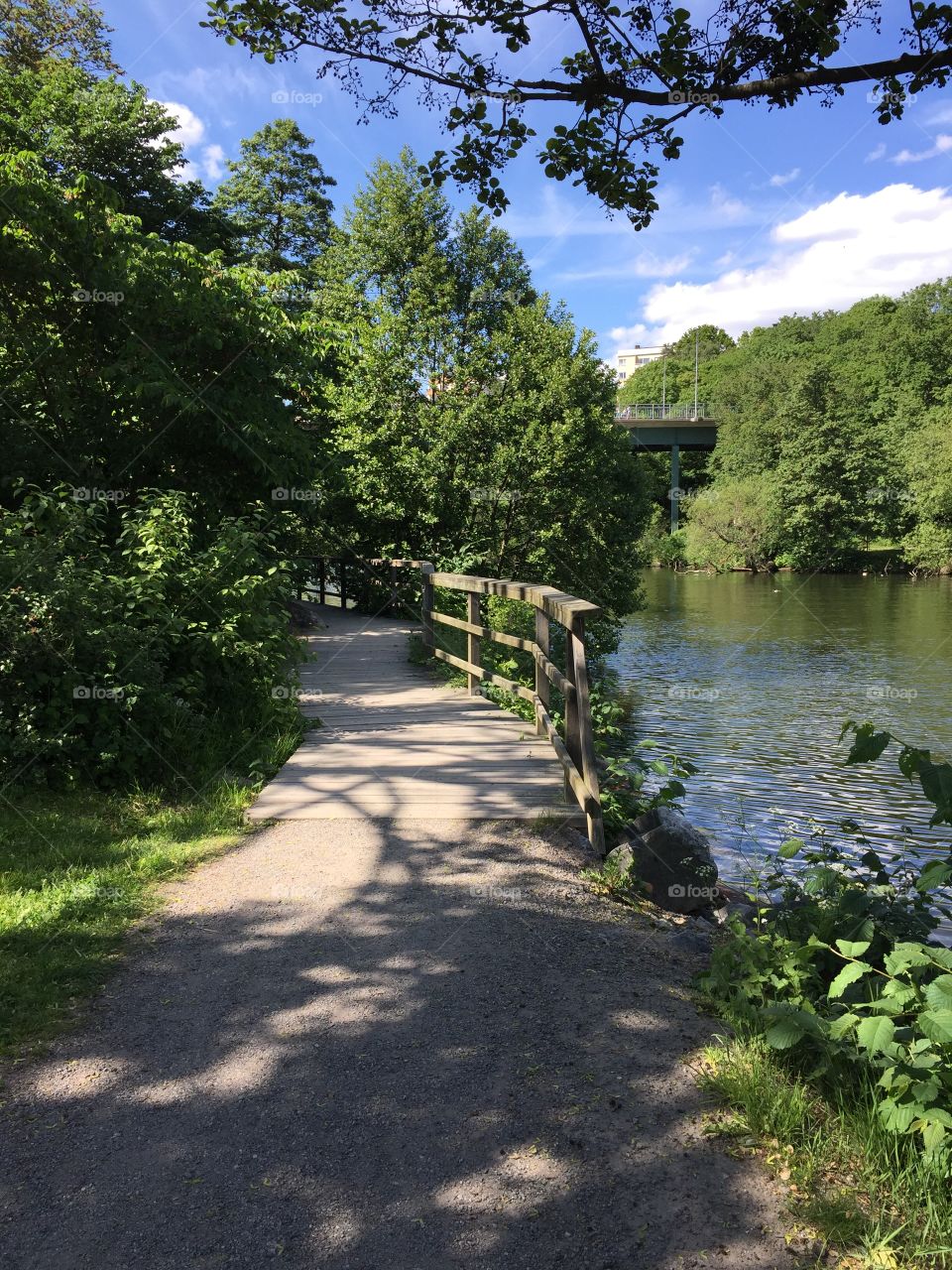 Walkway at Lilla Essingen, Stockholm