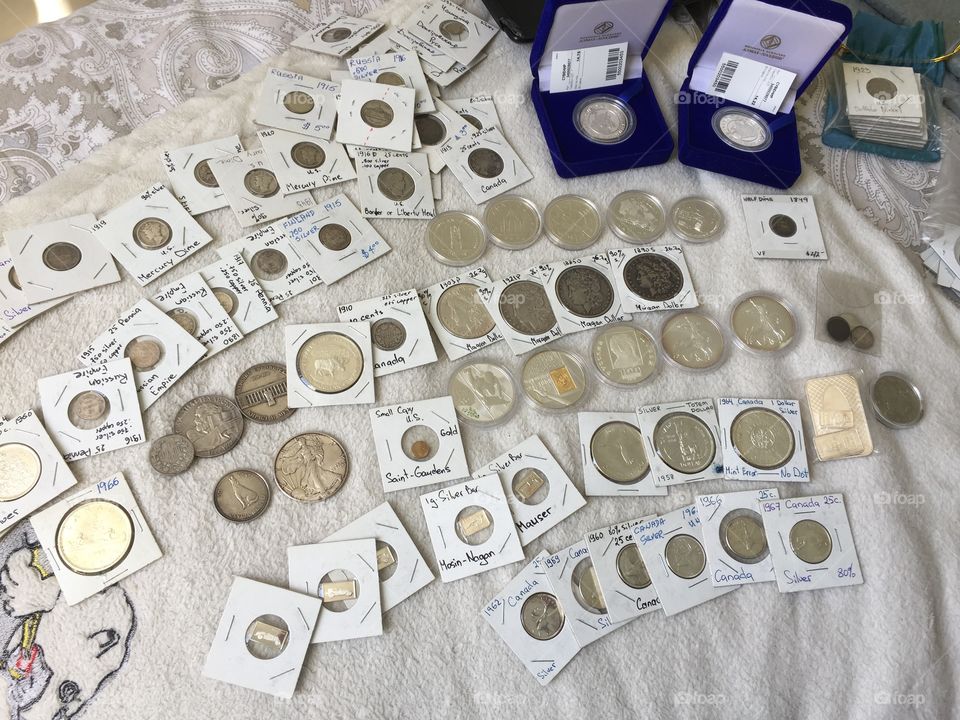 Collectible coins collection 