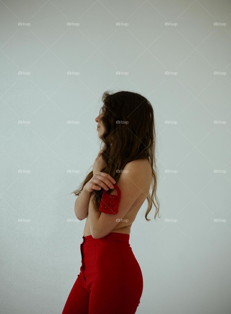 Beautiful girl going to vacation