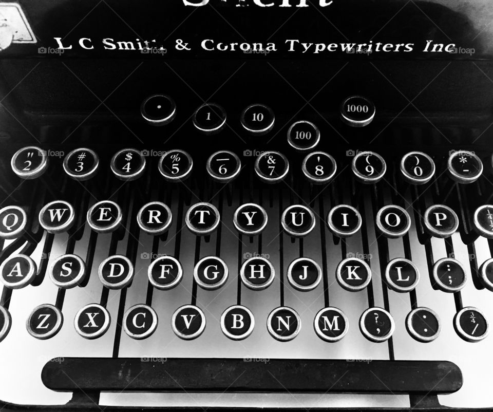 Vintage typewriter