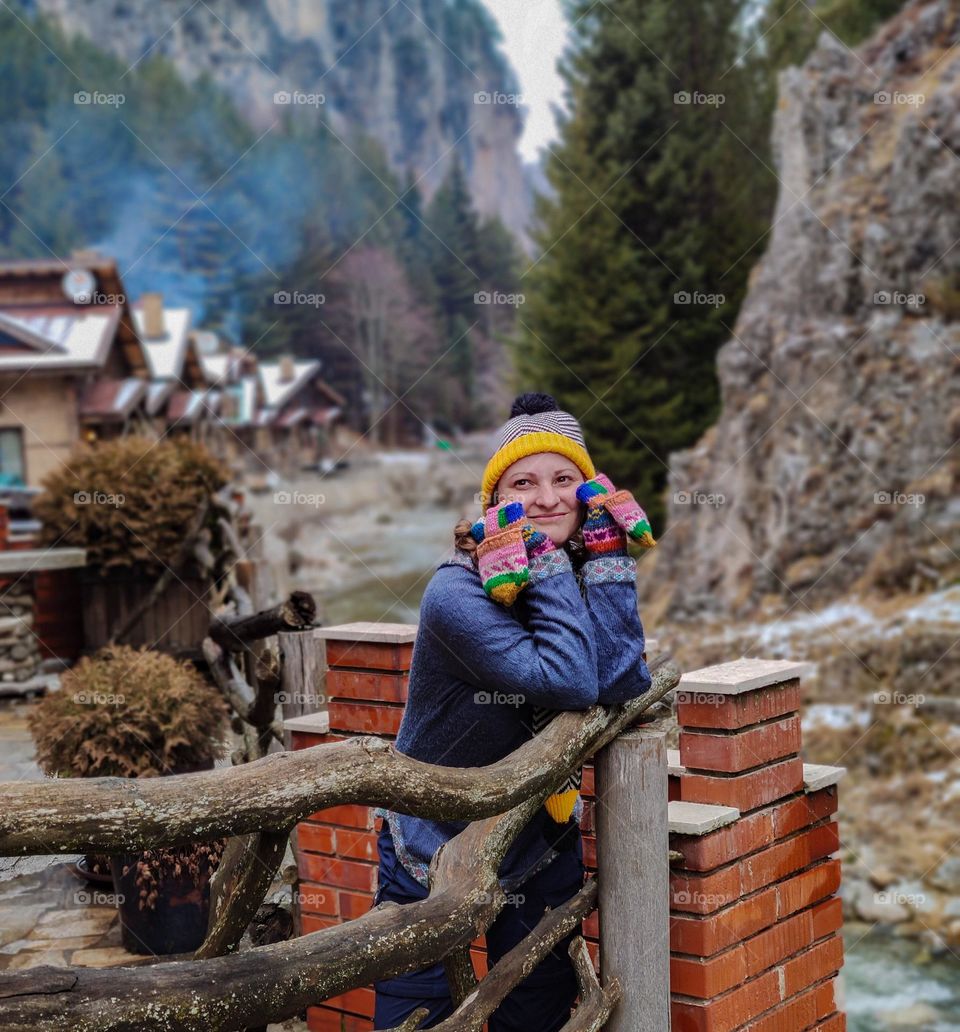 Peaceful face deep in the mountain