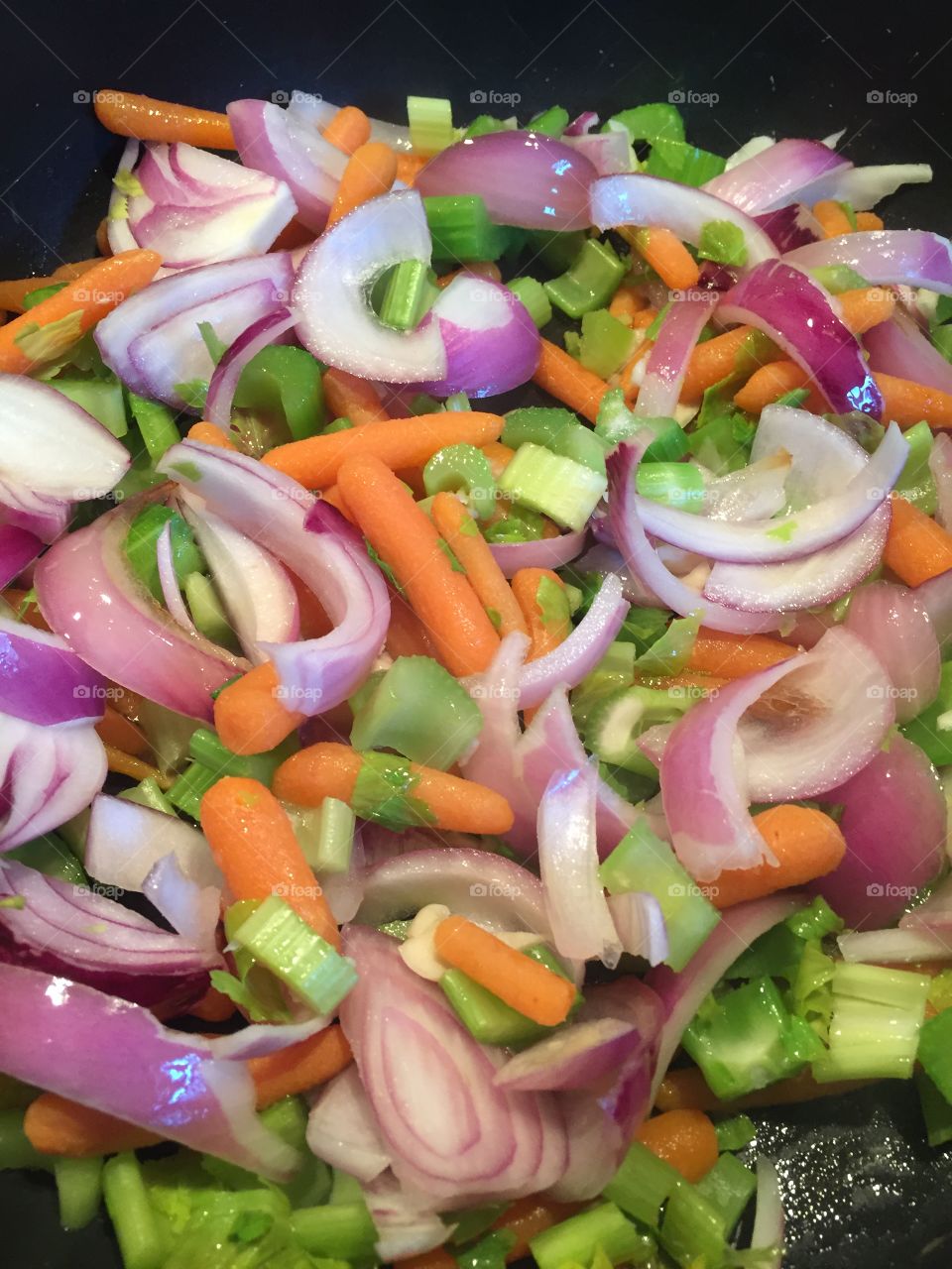 Onions celery carrots 
