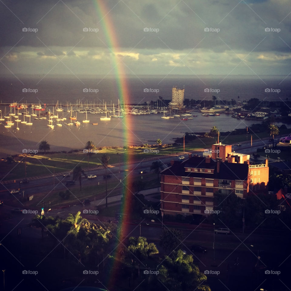 Rainbow in Montevideo