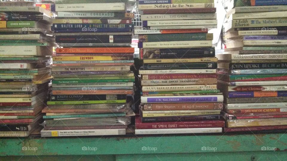 pile of books