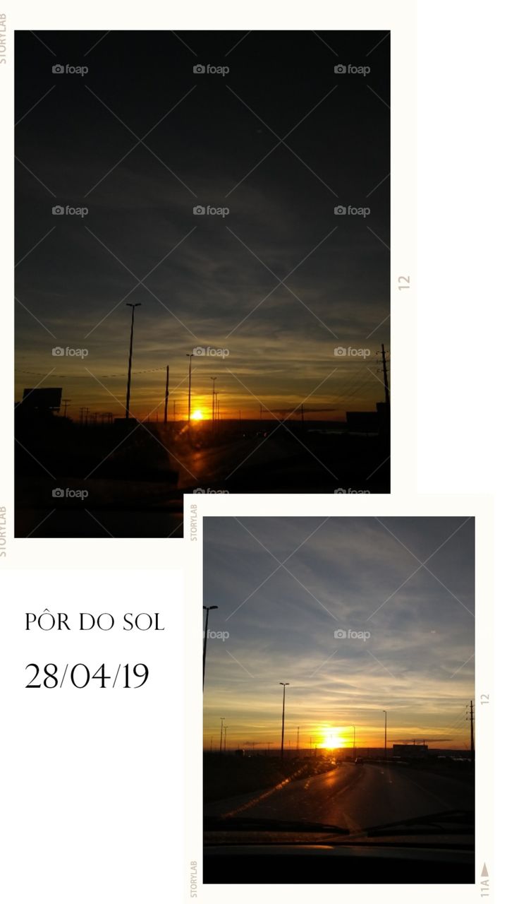 #Sunset #Brazilian #Brazil #Sun #Car #Nature #Sky #Yellow