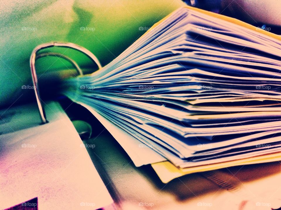 A file with papers