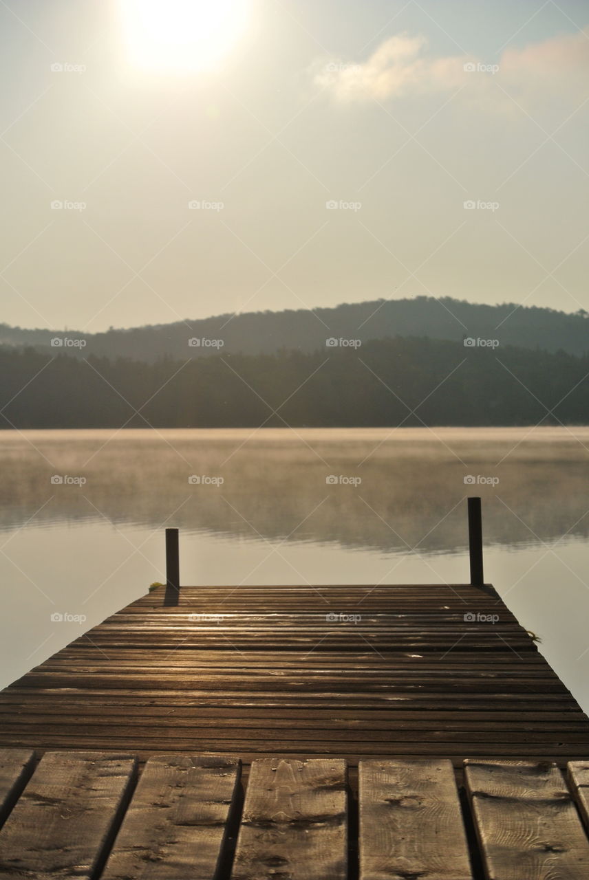 Sunrise at lake