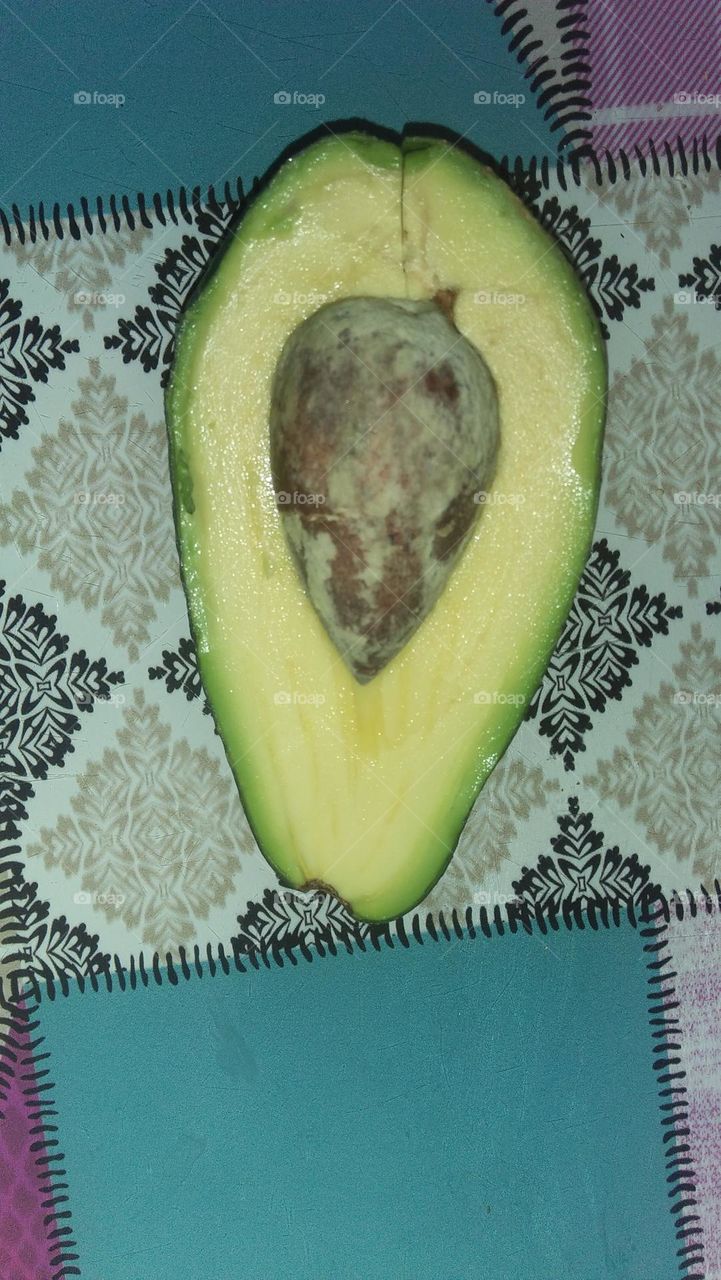 Green avocado.