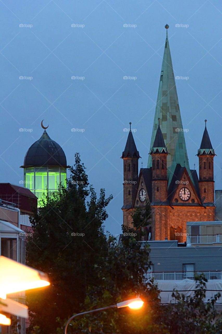 Church and mosque