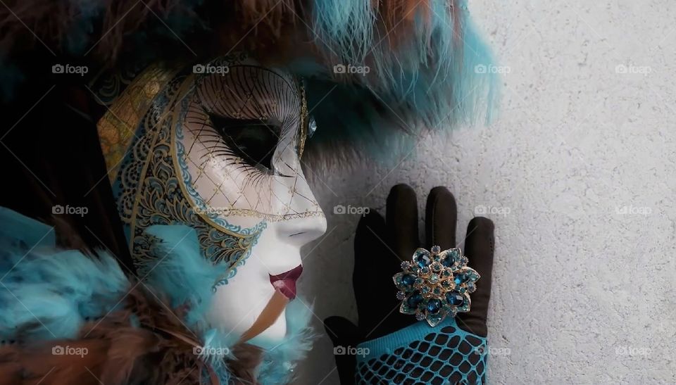 Carnevale di Venezia. Maschere in posa.