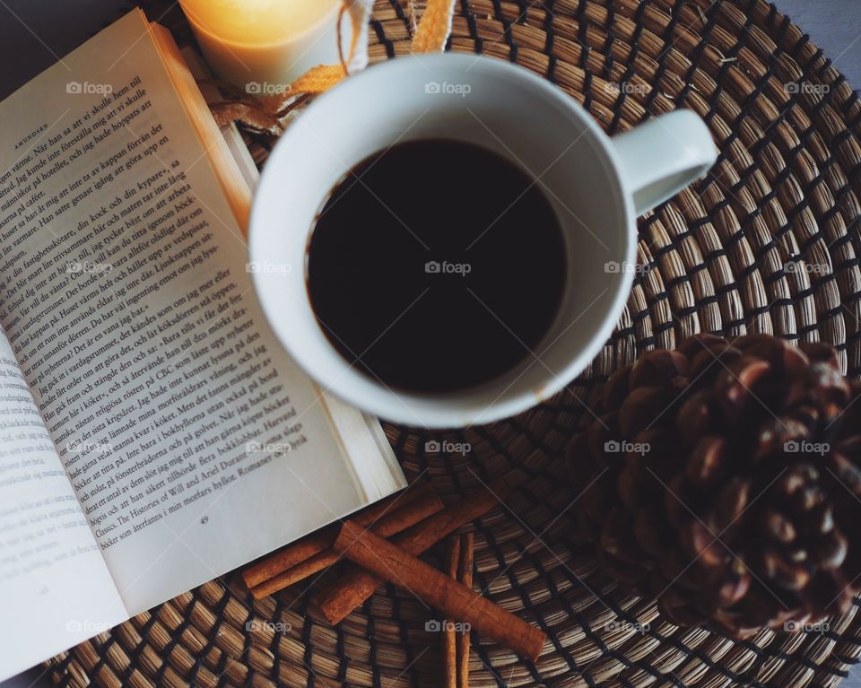 Book and coffee 