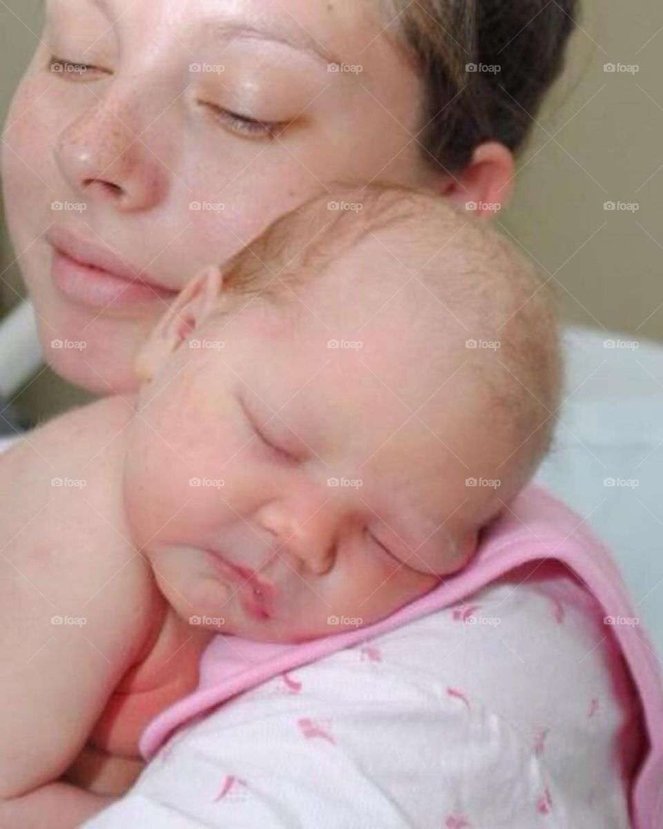 New mother and daughter 