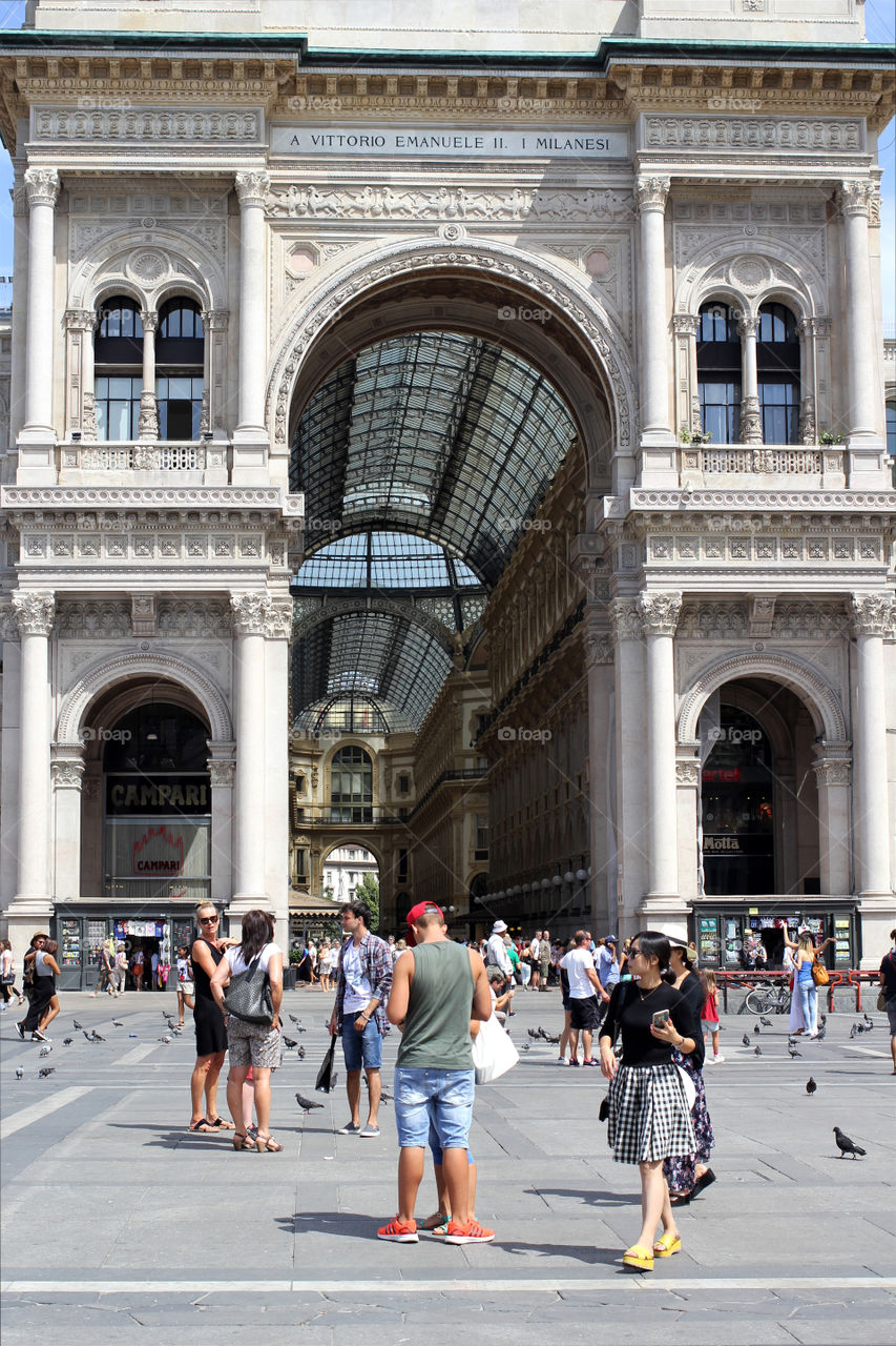 Italy, Milan, gallery of Victor Emmanuel II