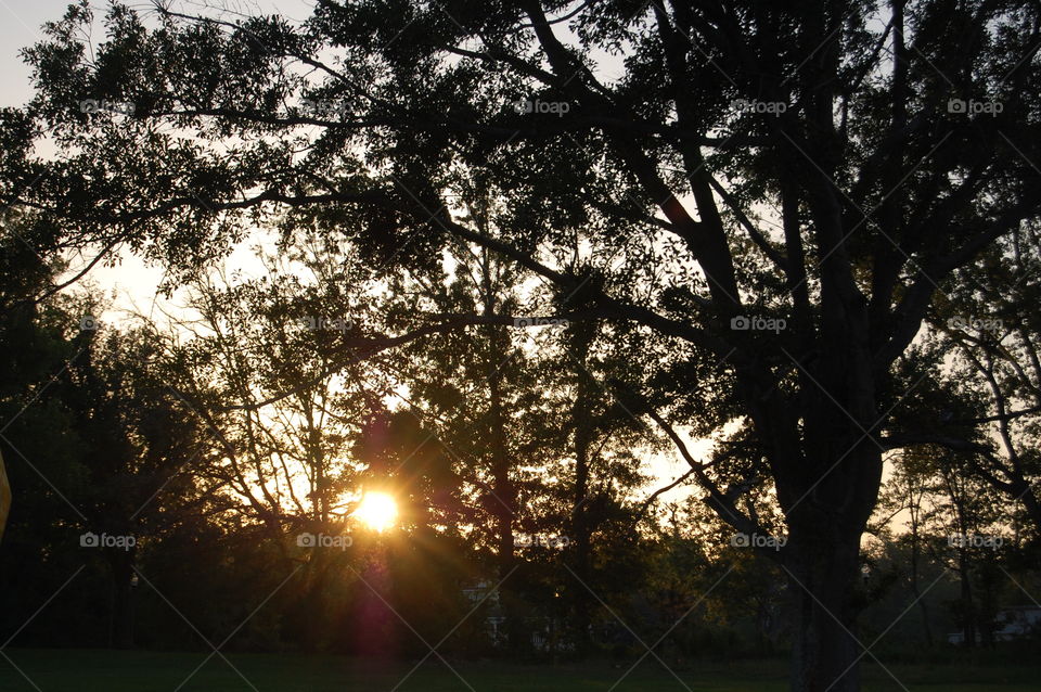 peekaboo sunset