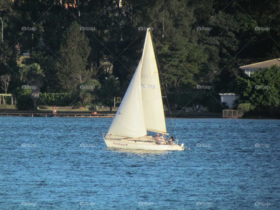velejadores no lago Paranoá