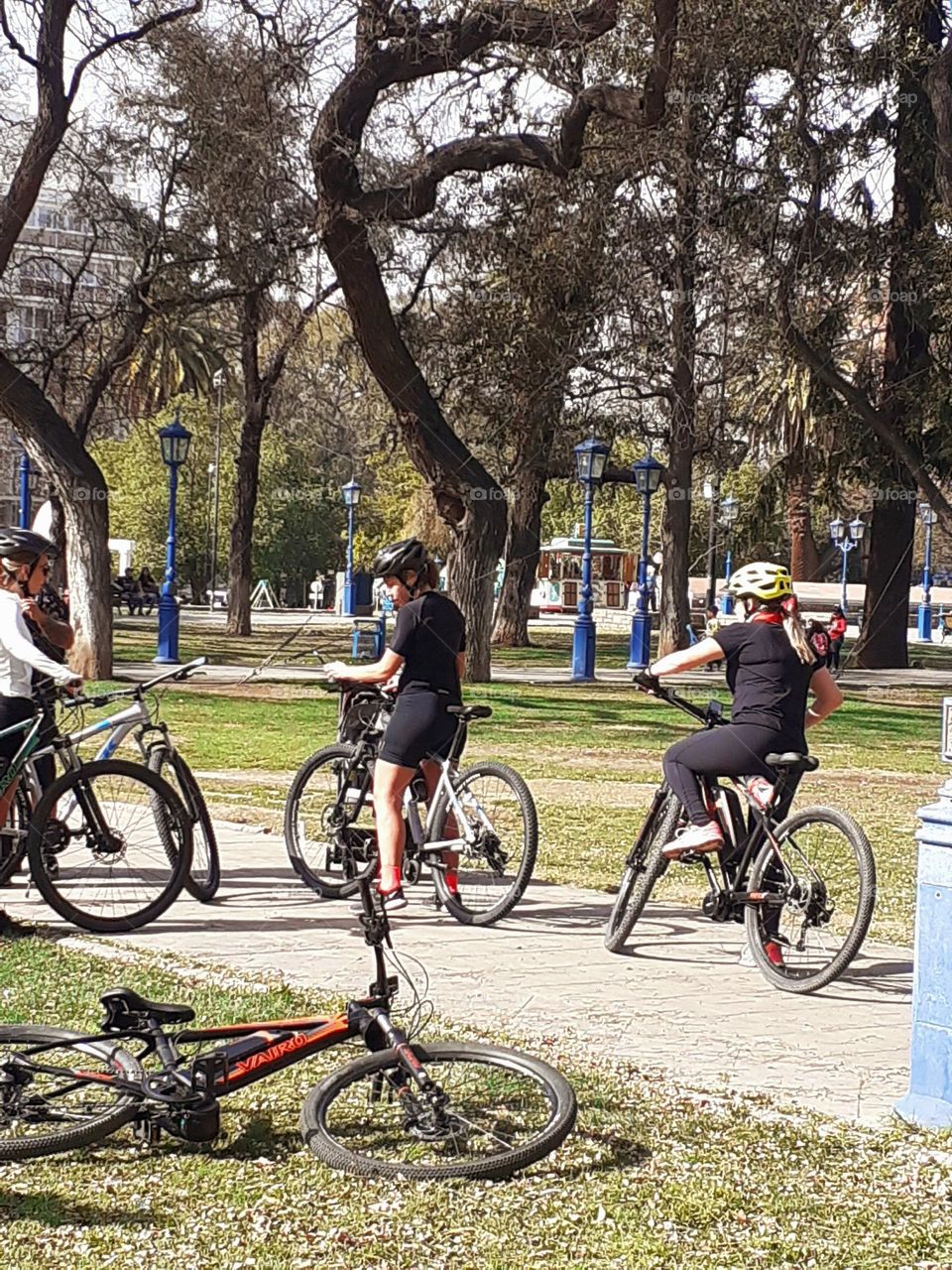 las ciclistas por salir