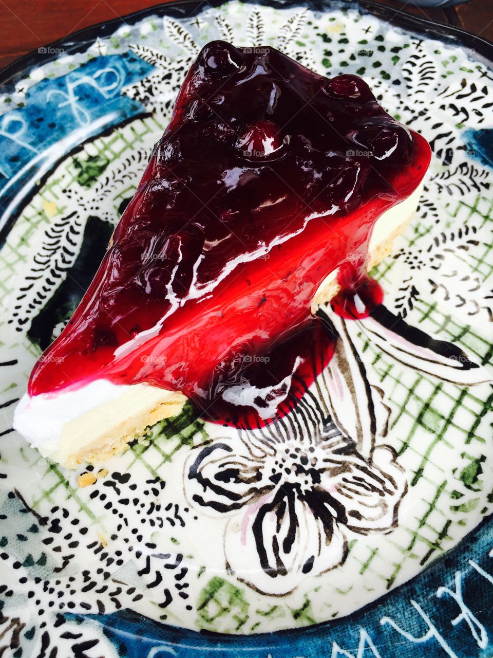 Blueberry cheese cake bakery 