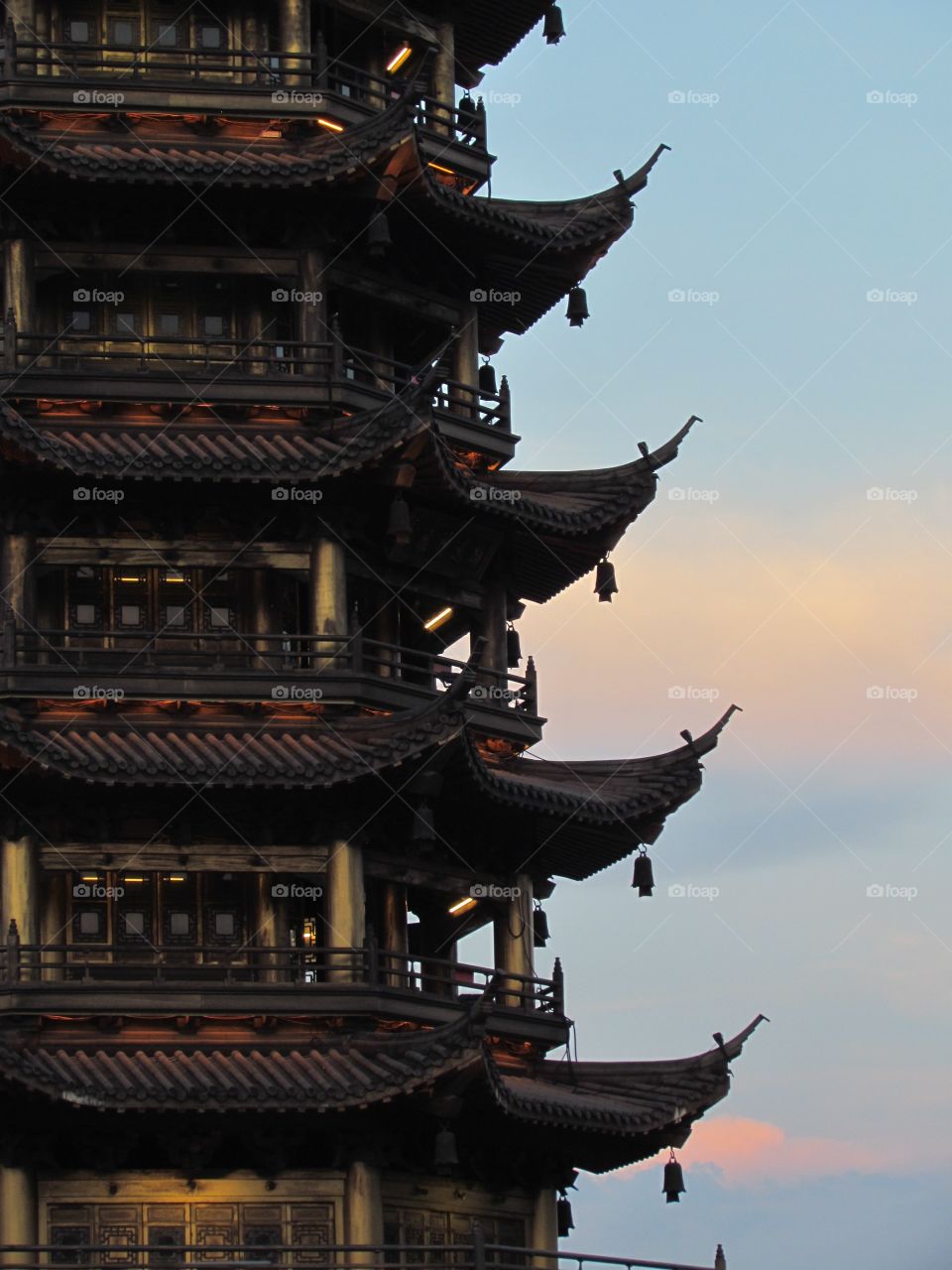 The Sun Pagoda at Guilin, China