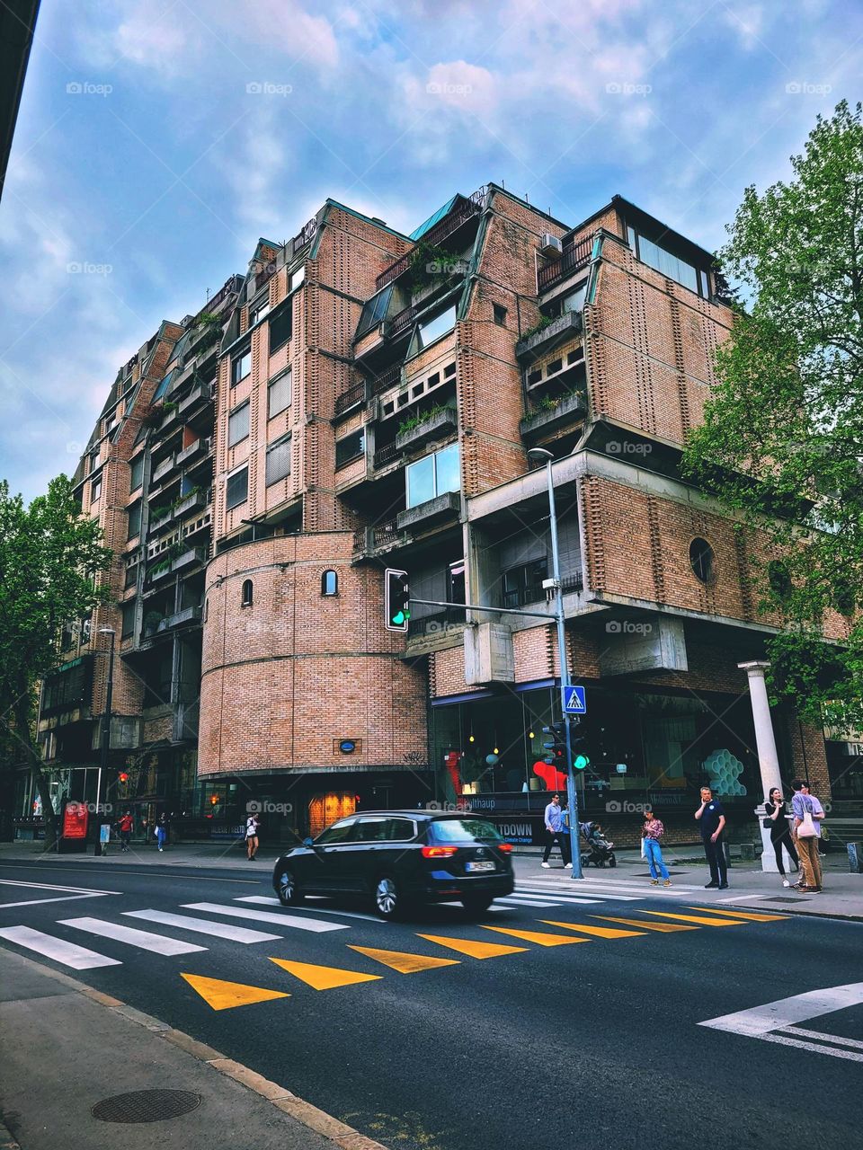 Ljubljana,  capital of Slovenia. Europe.  Summer vacation.  Ancient architecture. Big city life