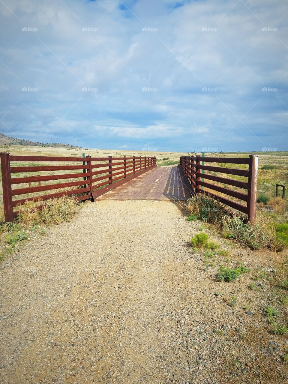 Rusted Bridge on prairie