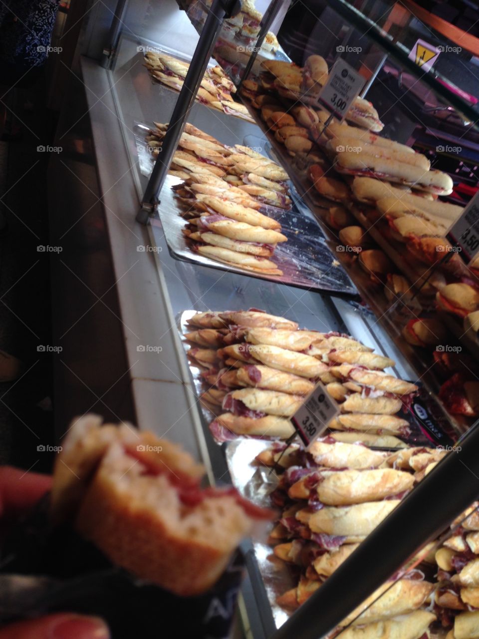 jamon Serrano sandwich in Madrid 