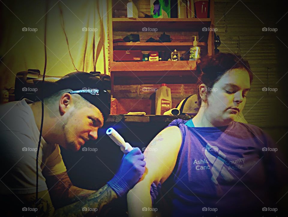 Tattooing at its finest a very memorable moment between clients and artists 