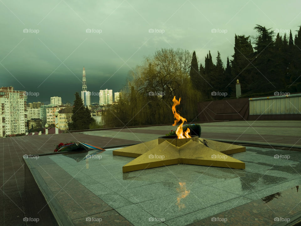 ernal flame . City. Sochi
