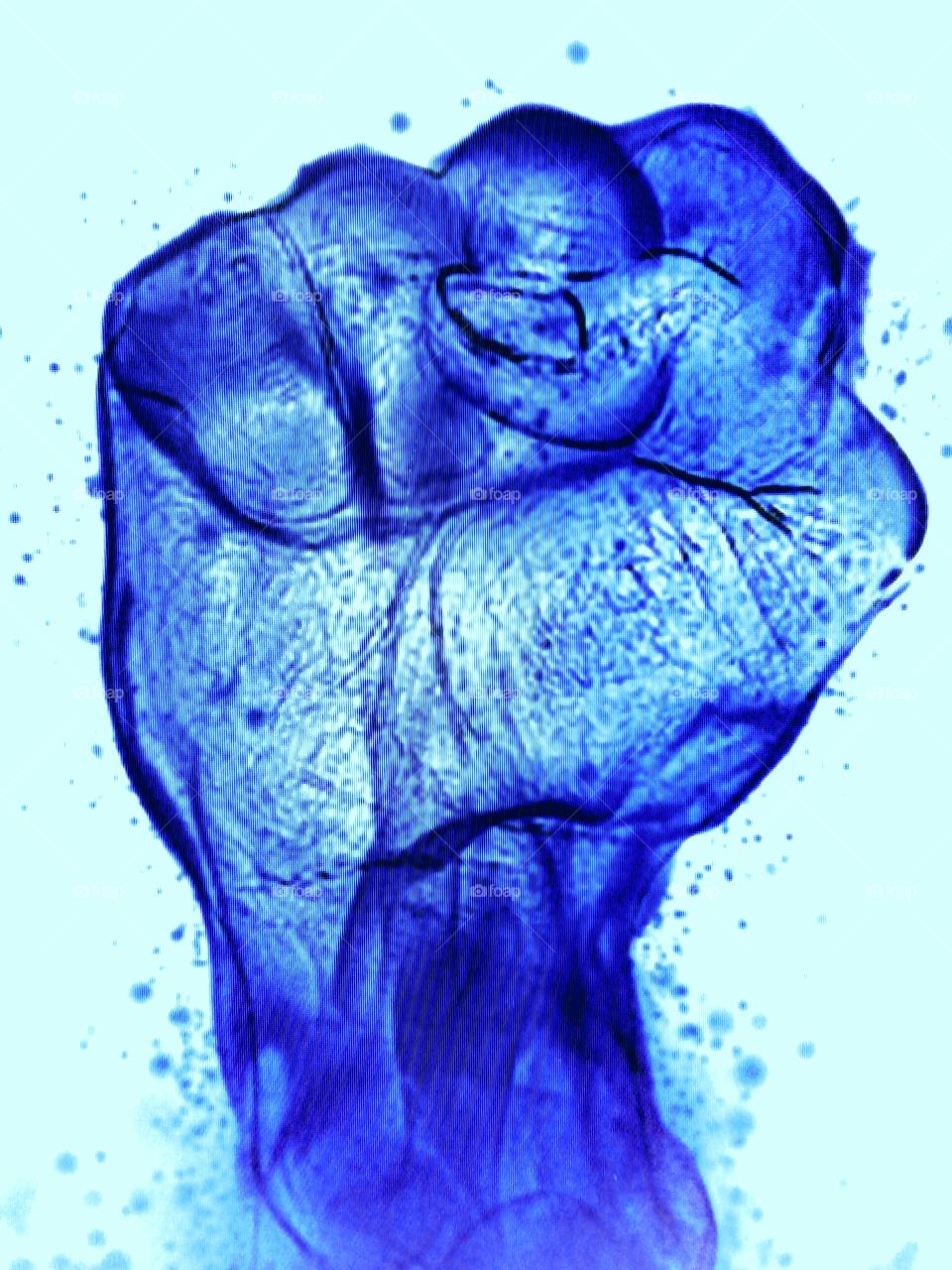 blue fist