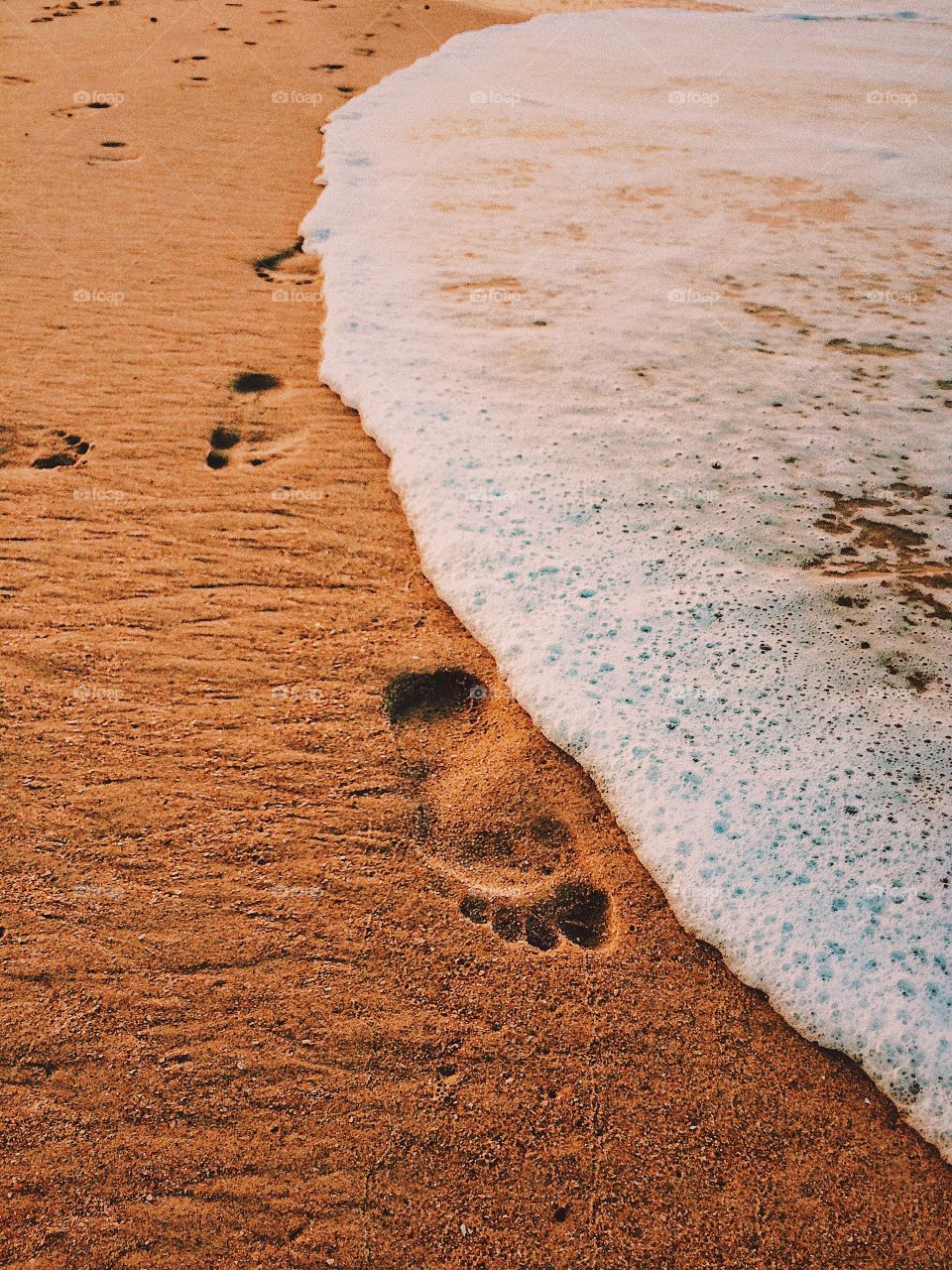 walking on sand
