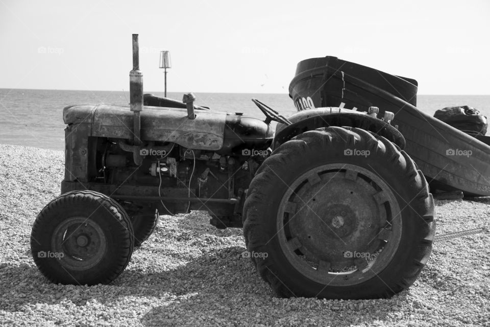 Beached Machinery . Old equipment in Bognor 