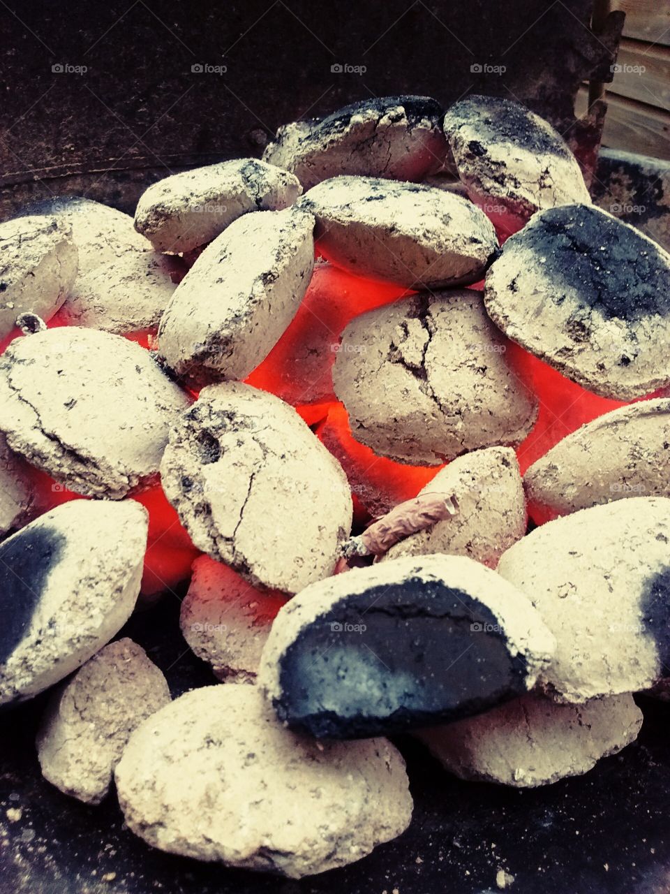 charcoal barbecue