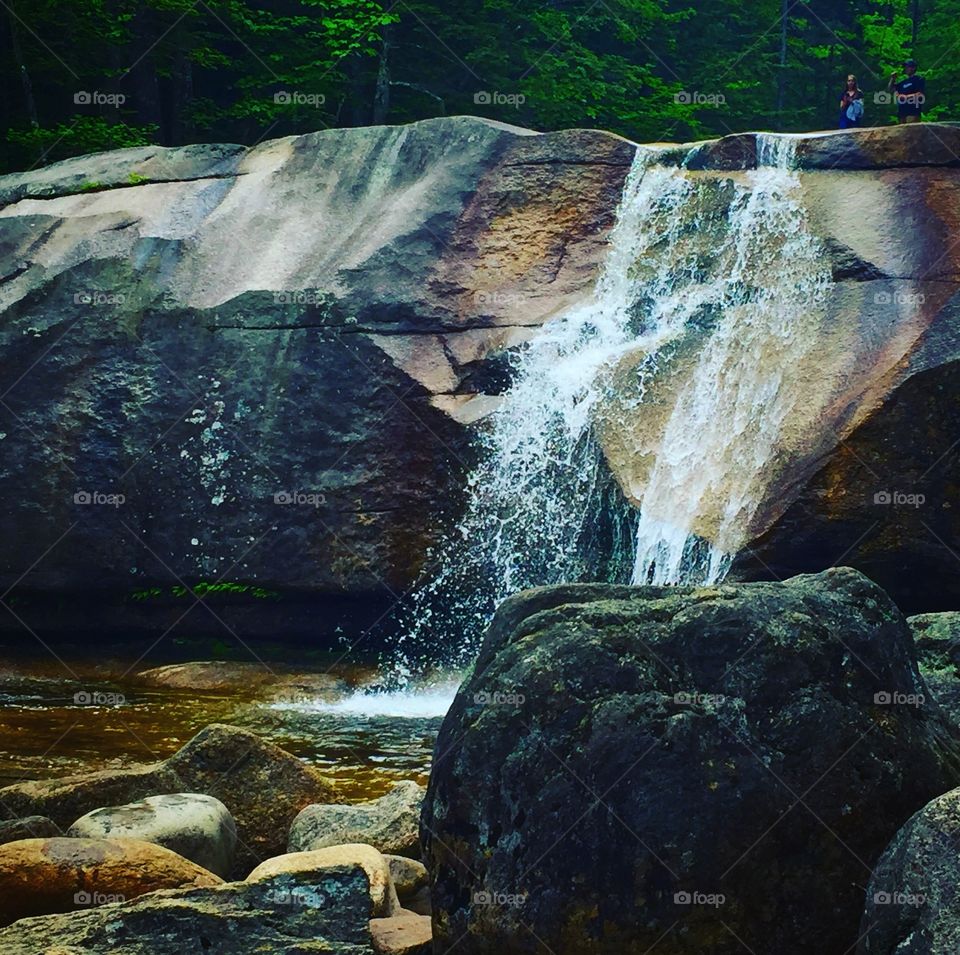 Waterfall at The Basin, New Hampshire 