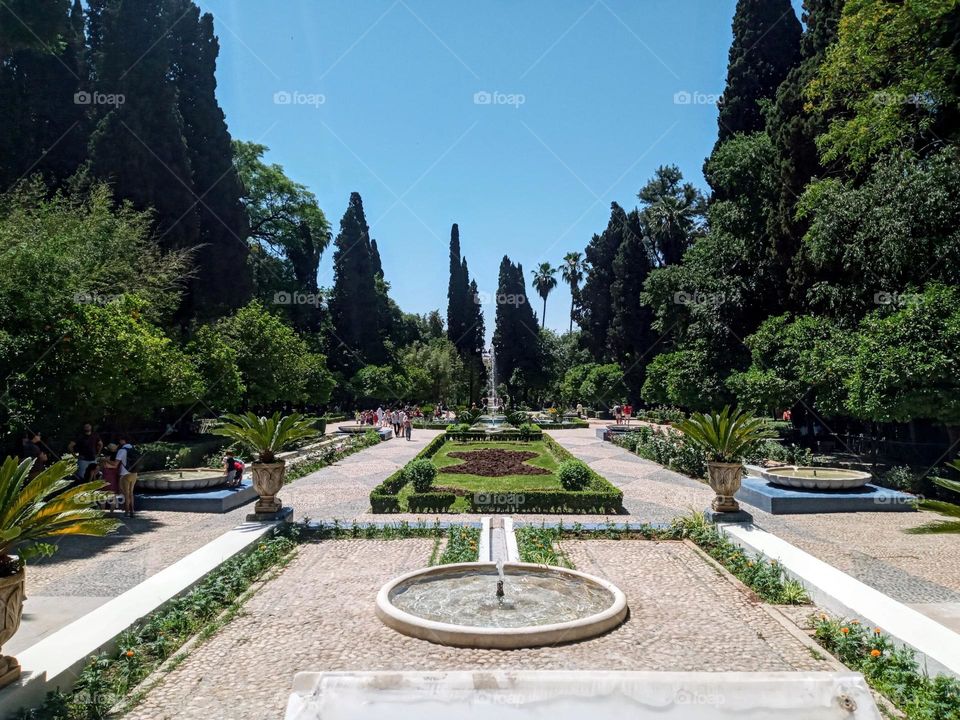 Parc jnane sbil in Fes of morroco
