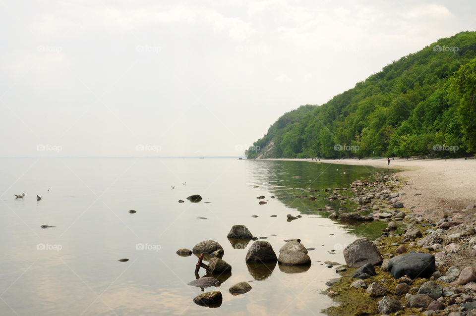 Baltic Sea beach view 