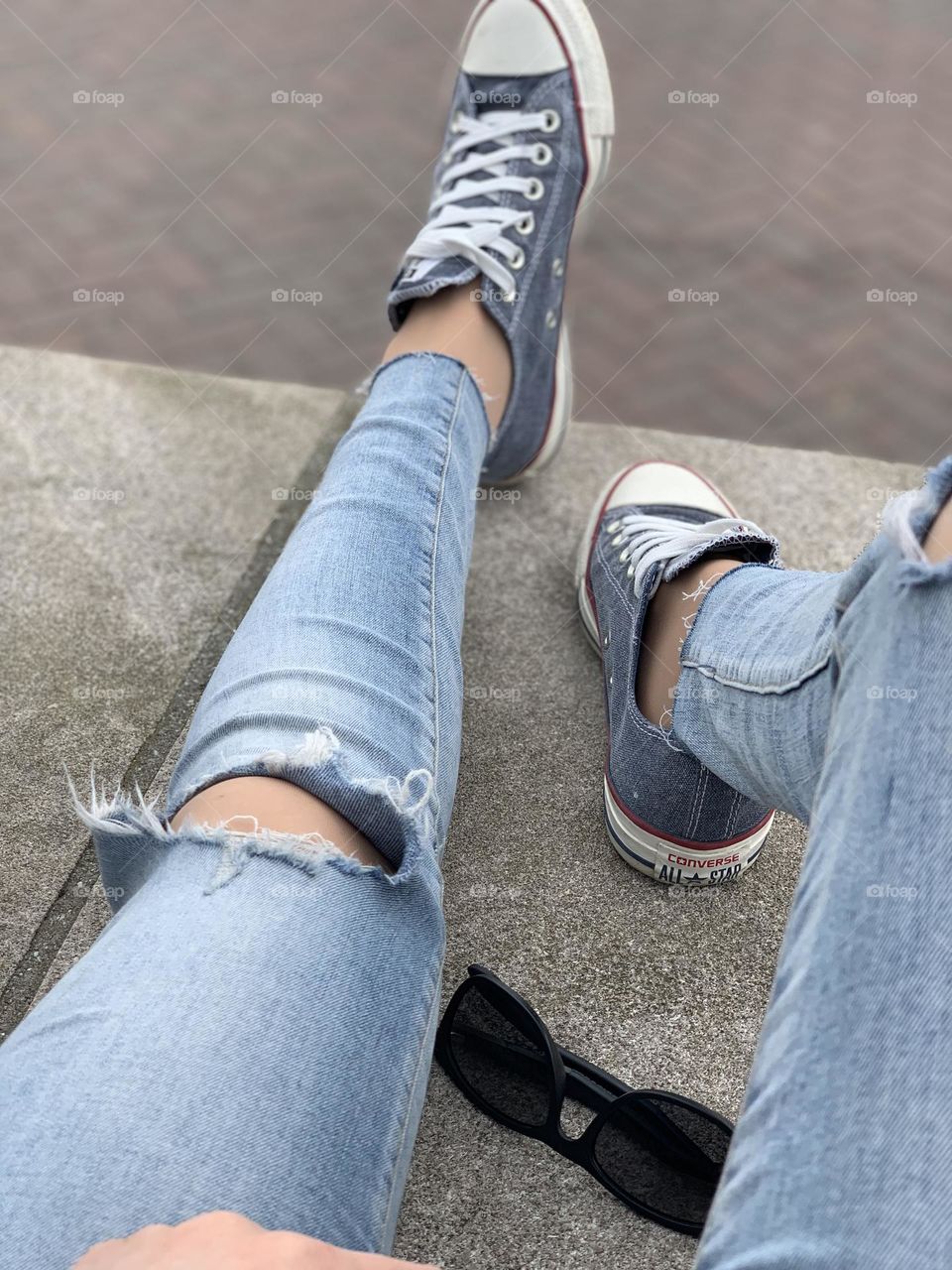 Sneakers jeans