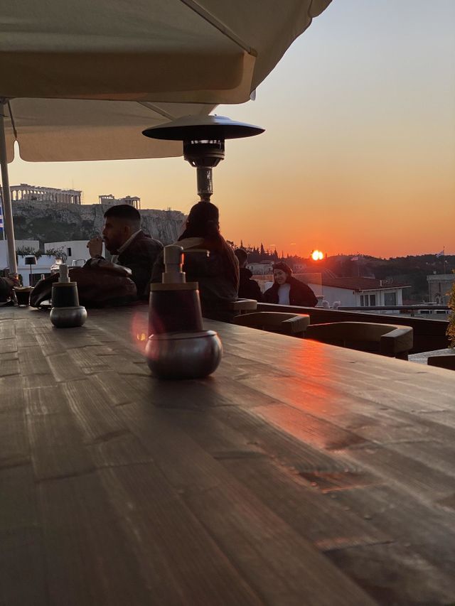 Greece coffee acropolis