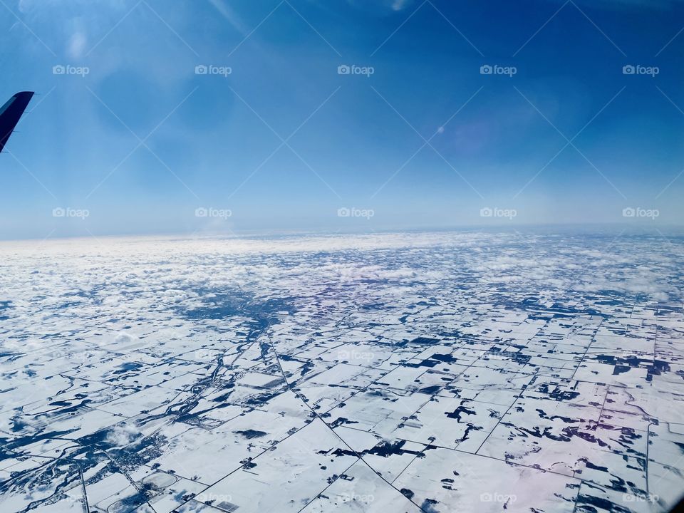 All white from above