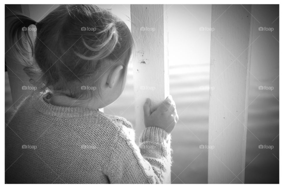 Looking at the water