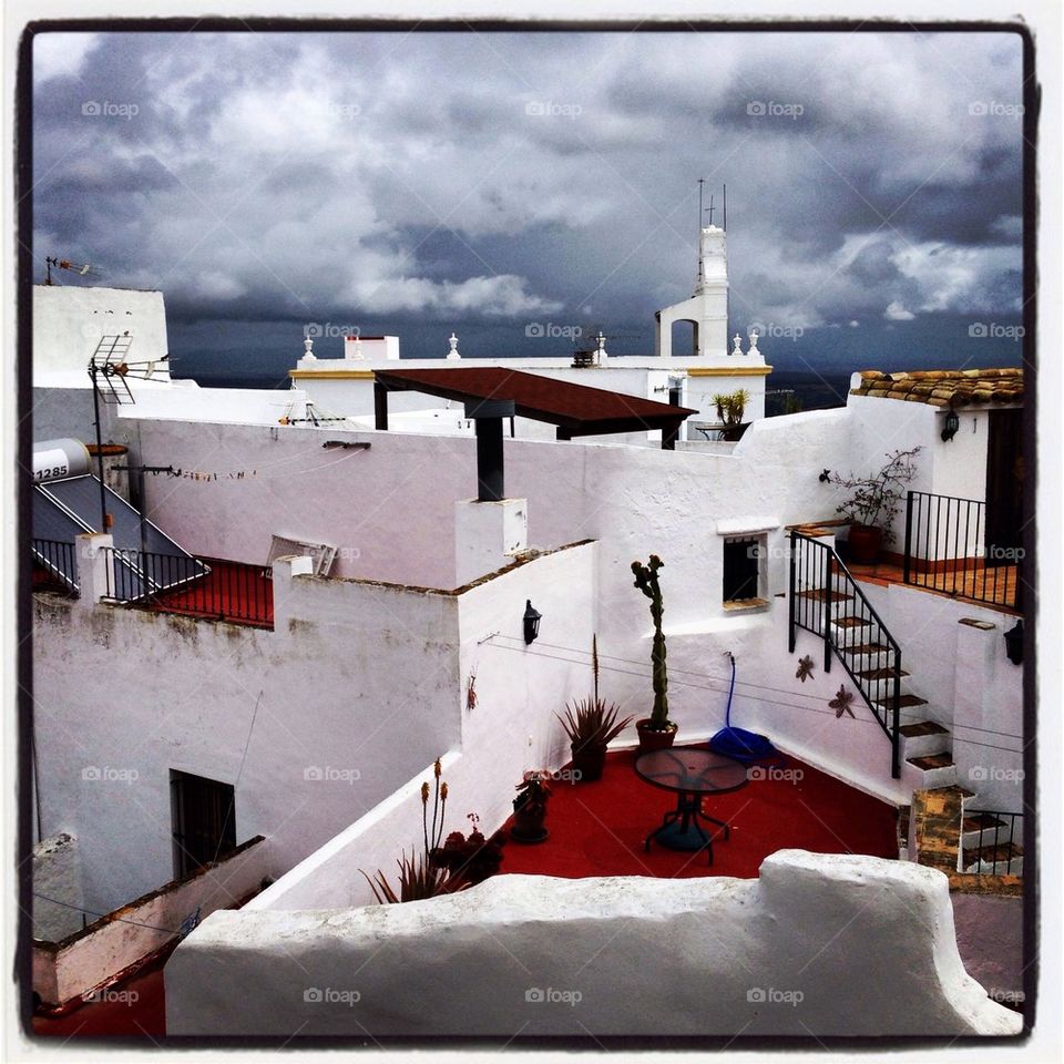 View of white village