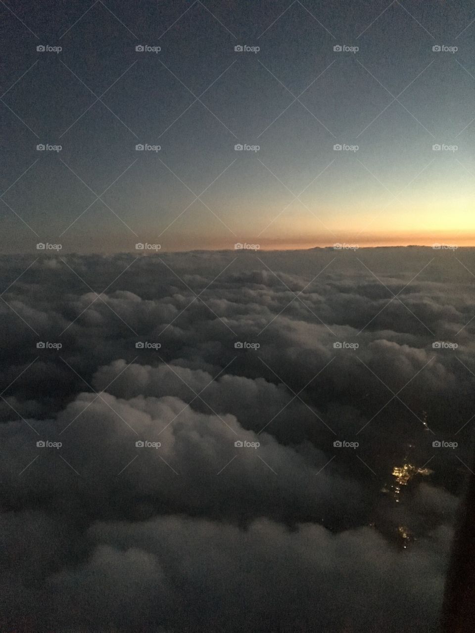 Above the clouds somewhere