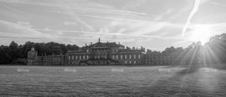 Wentworth Woodhouse. Finished in 1740 - Wentworth Woodhouse is a Grade I listed country house in the village of Wentworth, near Rotherham, South Yorkshire, England. It served as "One of the great Whig political palaces".