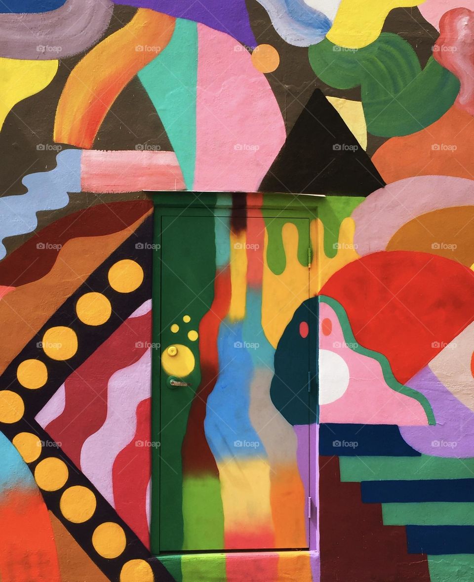 Color Explosion - Abstract - boldly expressing myself through color since color is all around us in many different forms. Vibrant and varied mix of vibrant colors.