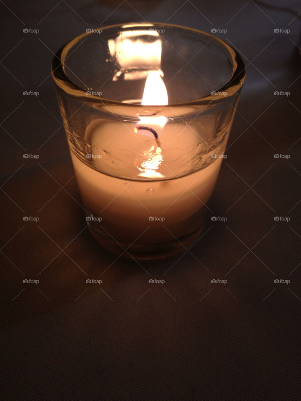 light glass fire candle by bherna05