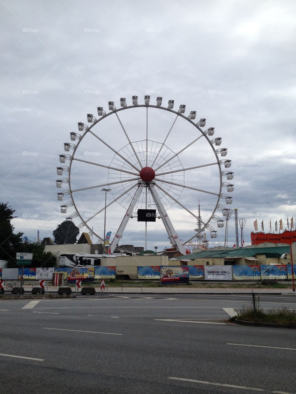 The great Ferris Wheel of Hamburg
