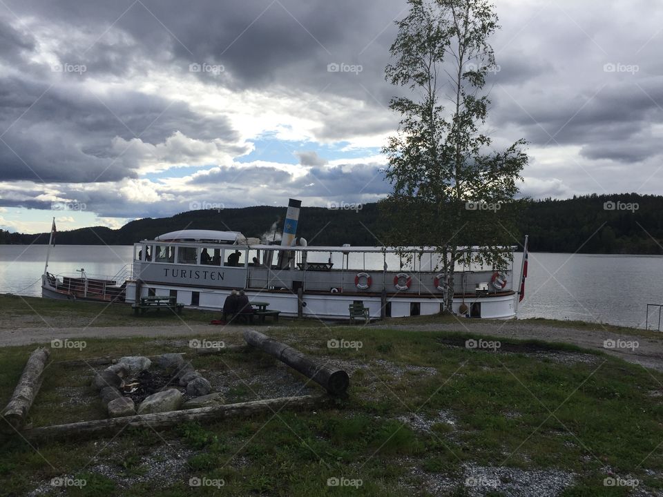 The canal boat Turisten ready for a voyage on Norway’s oldest canal - Haldenkanalen