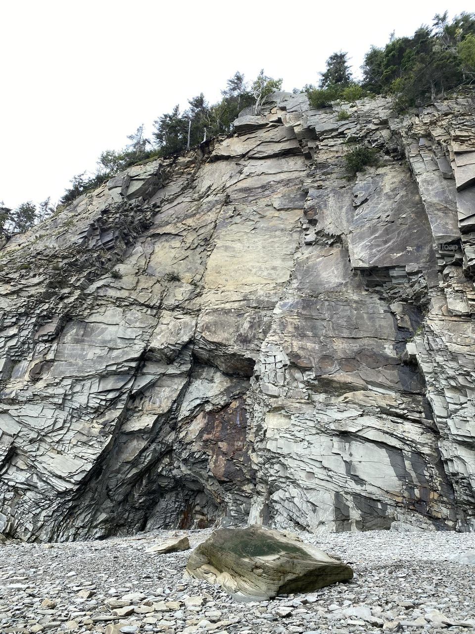 Cliffs, Cape Enrage, New Brunswick, Canada. 